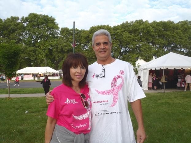 At the Susan G. Komen Breast Cancer Mother's Day Walk