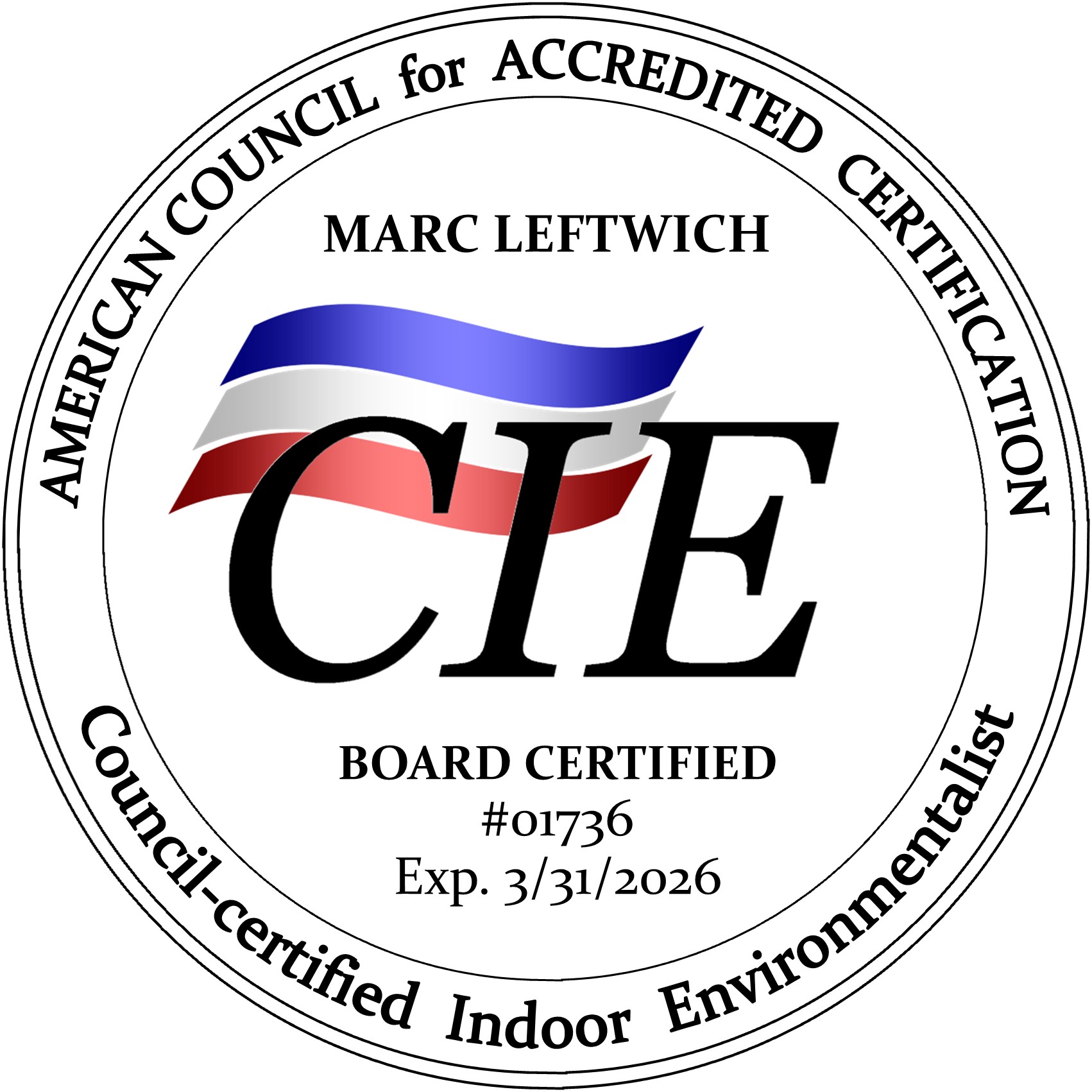 CIE Board Certified